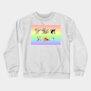 Reyes Bratpack Rainbow Crewneck Sweatshirt